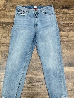 Vintage 90s Tommy Hilfiger Flag Jeans Women's 8 W29 Mid Relaxed Bootcut Casual